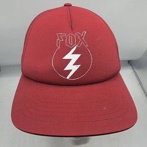Fox Racing Repented Adults Dark Red Trucker Hat Breathable Adjustable Comfort